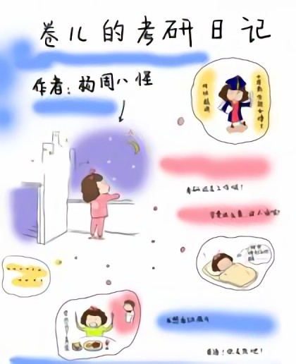 卷儿的考研日记漫画