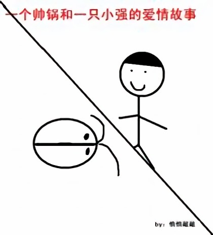 一只小强和一个帅锅的爱情故事漫画