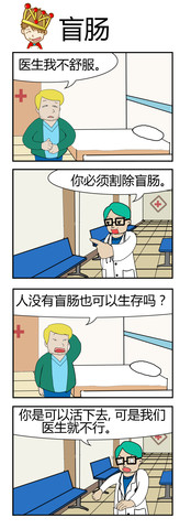 盲肠的作用漫画