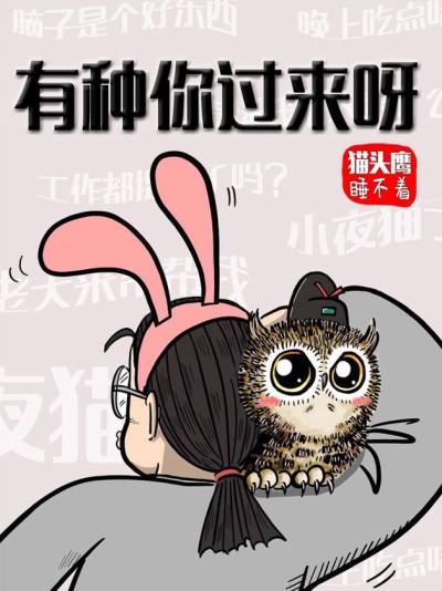 猫头鹰睡不着漫画